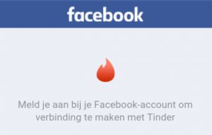 inloggen met facebook bij tinder